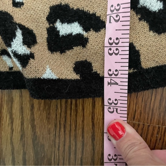 Chico's Animal Print Hooded Close Front Cardigan Duster Size 3 or XL 16 - Picture 8 of 8